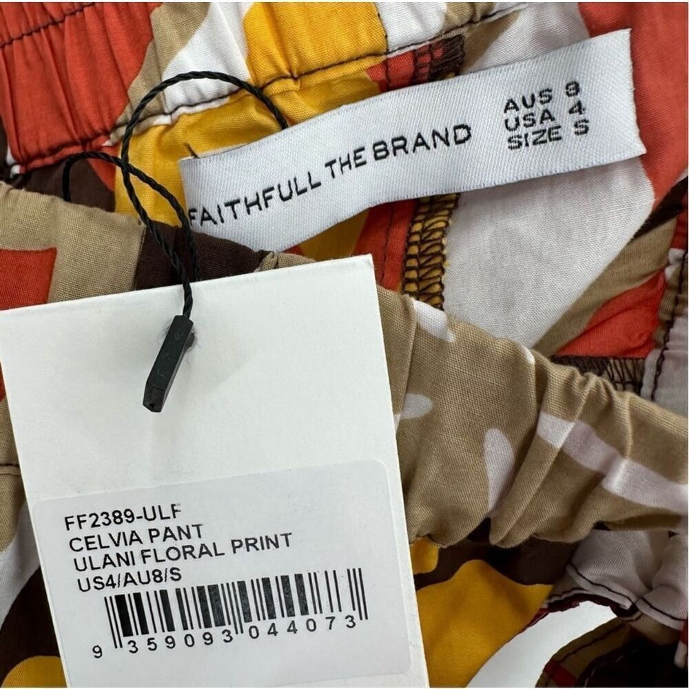 Faithfull the Brand Celvia Pant Ulani Floral Print Wide Leg Pull on S NWT Sale - Picture 14 of 16